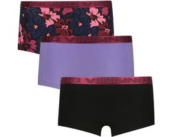 Vingino G245 flower 3-pack Meisjes Onderbroek - Deep Black