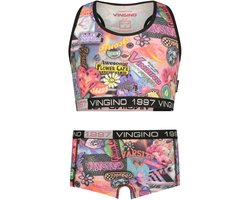 Vingino G253 fantasy racer 2-pack Meisjes Ondergoedsetje - Deep Black