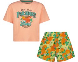 Vingino Welena Meisjes Shortama - Soft salmon