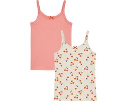 WE Fashion Meisjes singlet met print, 2-pack