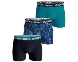 Björn Borg - Jongens - Boxershort Core 3-Pack - Multicolour/Zwart/Blauw - Maat 146-152