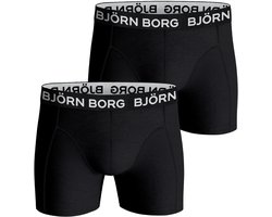 Björn Borg Jongens Boxershorts Katoen 2 stuks Zwart - Maat 158-164