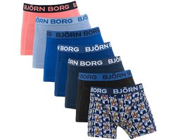 Björn Borg jongens cotton stretch 7P boxers basic flowers multi