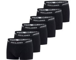 Jack & Jones Jongens Boxershorts JACJEANS TRUNKS 6 PACK JNR 6 Pack Zwart