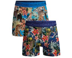Muchachomalo – Boxershorts Boys – 2 Pack – Jongens Ondergoed – 95% Katoen – Maat 134/140