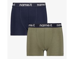 Name It 2-pack onderbroeken jongens zwart groen - Maat 134/140