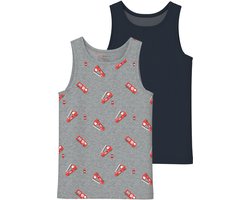 NAME IT - NMMTANK TOP 2P GREY FIRETRUCK NOOS - Jongens - Onderhemden