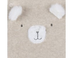 Noukie's F&O Pyjama Met Borduursel - 0 Mnd - Velours - Beige