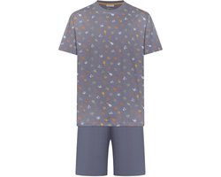 Pastunette - Shortama - Sporty - Katoen - Grijs - Maat 116