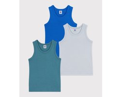 Petit Bateau Setje kinderhemdjes van effen katoen