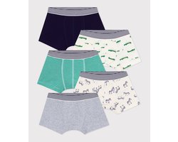 Petit Bateau Setje met katoenen boxershorts met dierenprint voor kinderen