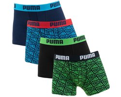 PUMA jongens 4P boxers flag printed multi