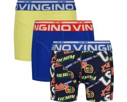 Vingino Athletic 3-pack Jongens Onderbroek - Blue depth