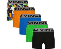 Vingino Graphic color 5-pack Jongens Onderbroek - Deep Black