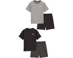 WE Fashion Jongens shortama, 2-pack