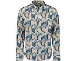 Allover geprint hemd met geometrisch dessin