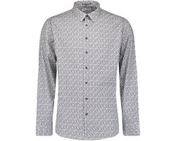 Allover geprint stretch hemd in minidessin