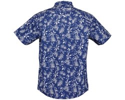 Blue Seven - Blouse 341027 blauw print KM - maat XXL