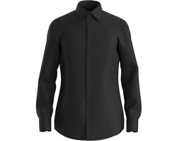 Boss Heren Overhemd Zwart 50503356/001 P-HANK-kent-C-