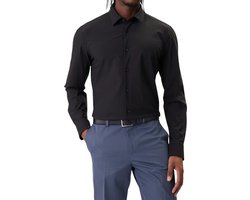 Boss Heren Overhemd Zwart 50555747/001 P Hank S K