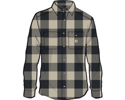 Carhartt Long-Sleeve Plaid Shirt 107013 Oat Milk-XXL
