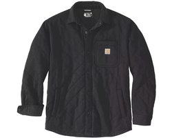 Carhartt Quilted Snap Front Overhemd Met Lange Mouwen Zwart L Man
