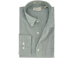 Casual overhemd Gant Regular Fit groen gestreept