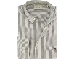 Casual overhemd Gant Regular Fit groen katoen