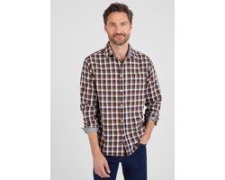 Damart - Thermolactyl geruit flanellen overhemd - Heren - Blauw - 41/42