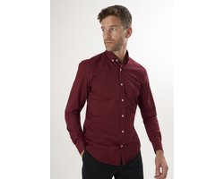 Felix Hardy Overhemd - Overhemden - 97% Katoen Heren Bordeaux - M