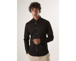 Felix Hardy Overhemd - Overhemden - 97% Katoen Heren Zwart - M