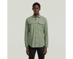 G-STAR Marine Slim Shirt l\s Heren Overhemd - lt orphus gd