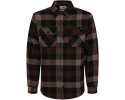 Gabbiano Overhemd Flannel Ruit Overhemd 335741 Oak Brown Mannen Maat - S