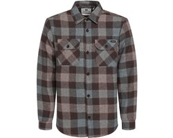 Gabbiano Overhemd Moderne Flannel Overhemd 335749 Oak Brown Mannen Maat - L