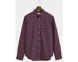 Gant Casual hemd lange mouw Rood Reg Classic Poplin Check 3250213/604