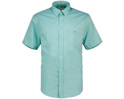 Gant Reg Poplin Overhemd Met Korte Mouwen Groen XL Man