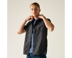 Heren Mindano geruit overhemd met korte mouwen