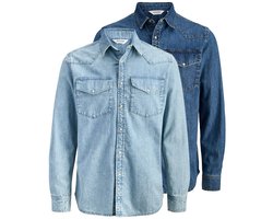 Jack & Jones Heren Jeans overhemd 2 pack Western