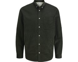 Jack & Jones Heren Overhemd JJECLASSIC CORD SHIRT bequem Groen L Volwassenen