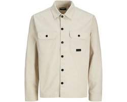 Jack & Jones Overhemd Jcoben Classic Fusion Badge Overshi 12293685 Moonbeam Mannen Maat - XL