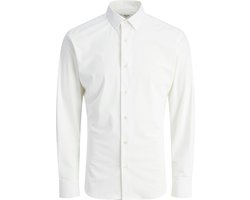 Jack & Jones Overhemd Jprblaactive Stretch Ls Shirt Ln 12282199 White Mannen Maat - S