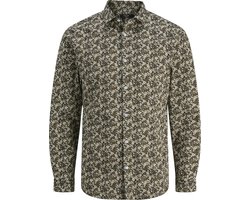 Jack & Jones Overhemd Jprblablackpool Stretch Aop Ls Shir 12284126 Beech Mannen Maat - XL