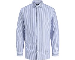 Jack & Jones Overhemd Jprblaparker Shirt L/s Noos 12227385 Bl;ack/iris Mannen Maat - XXL