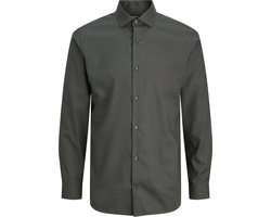 Jack & Jones Overhemd Jprblaparker Shirt L/s Noos 12227385 Dark Grey Mannen Maat - XL
