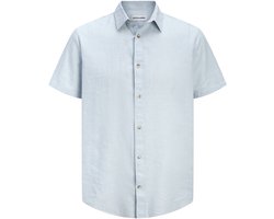 JACK&JONES - JJESUMMER LINEN BLEND SHIRT S/S SN - Heren - Overhemden