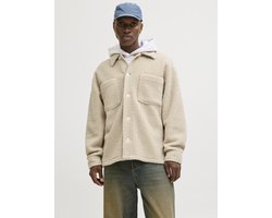 JACK&JONES - JORBLEECKER TEDDY OVERSHIRT LS - Heren - Overhemden