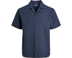 JACK&JONES - JPRBLUWINSON PRINT DOBBY S/S SHIRT LN - Heren - Overhemden