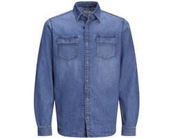 Jj Rebel Austin Wi 500 Overhemd Met Lange Mouwen Blauw M Man