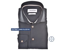 Ledûb modern fit stretch donkerblauw extra lange mouw