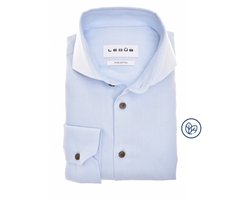 Ledûb slimfit two ply lichtblauw